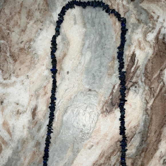 #40. LAPIS LAZULI TRIO - 2 NECKLACES & 1 STRETCH BRACELET - Picture 6 of 7